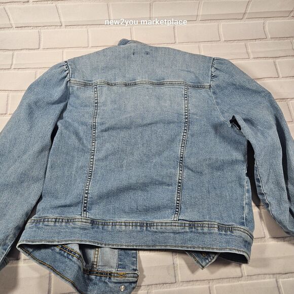 Falls Creek Denim Jacket Girls Size large Long Sleeve Button Up jean jacket - Picture 12 of 12